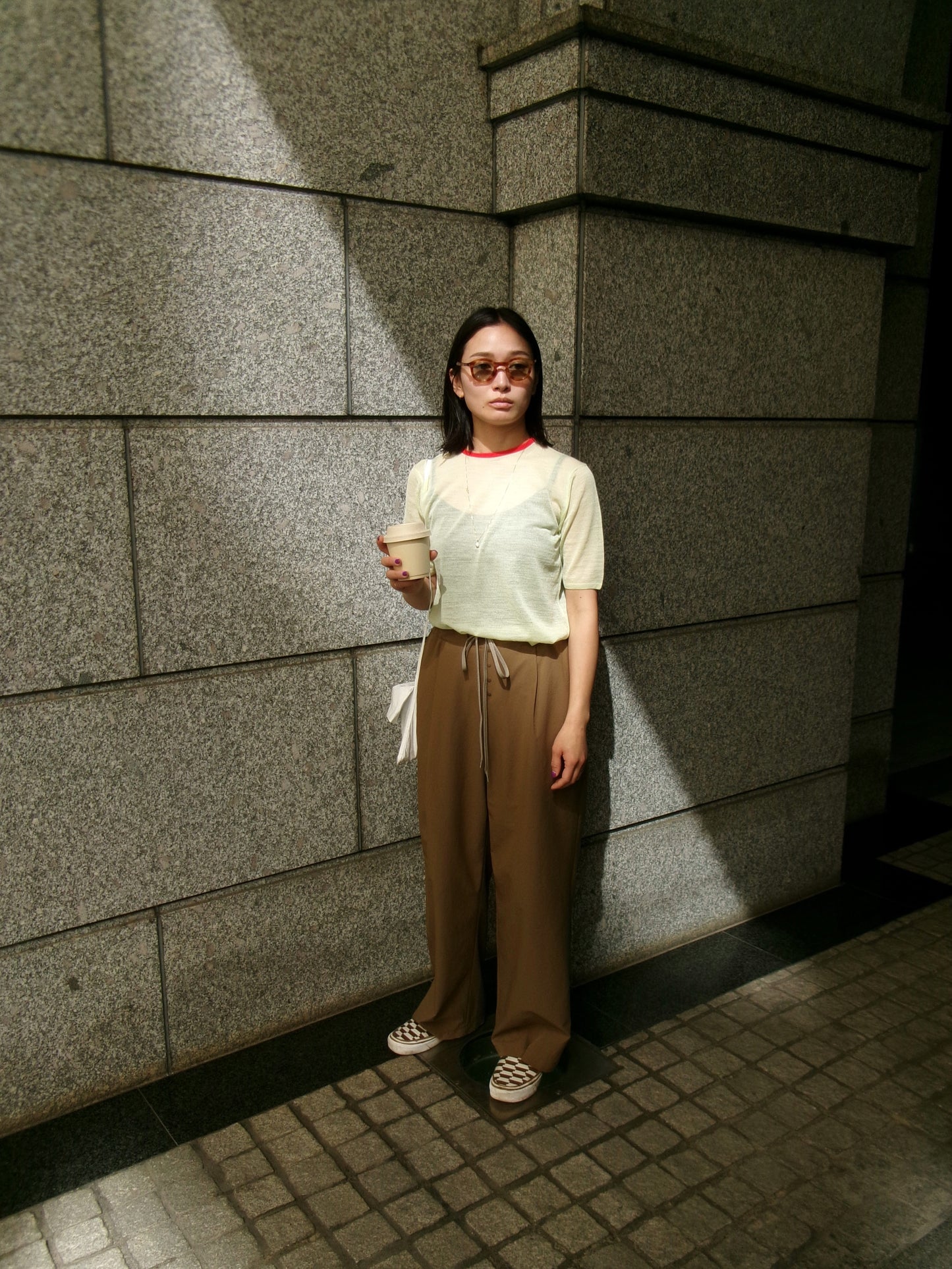Front button Wide pant