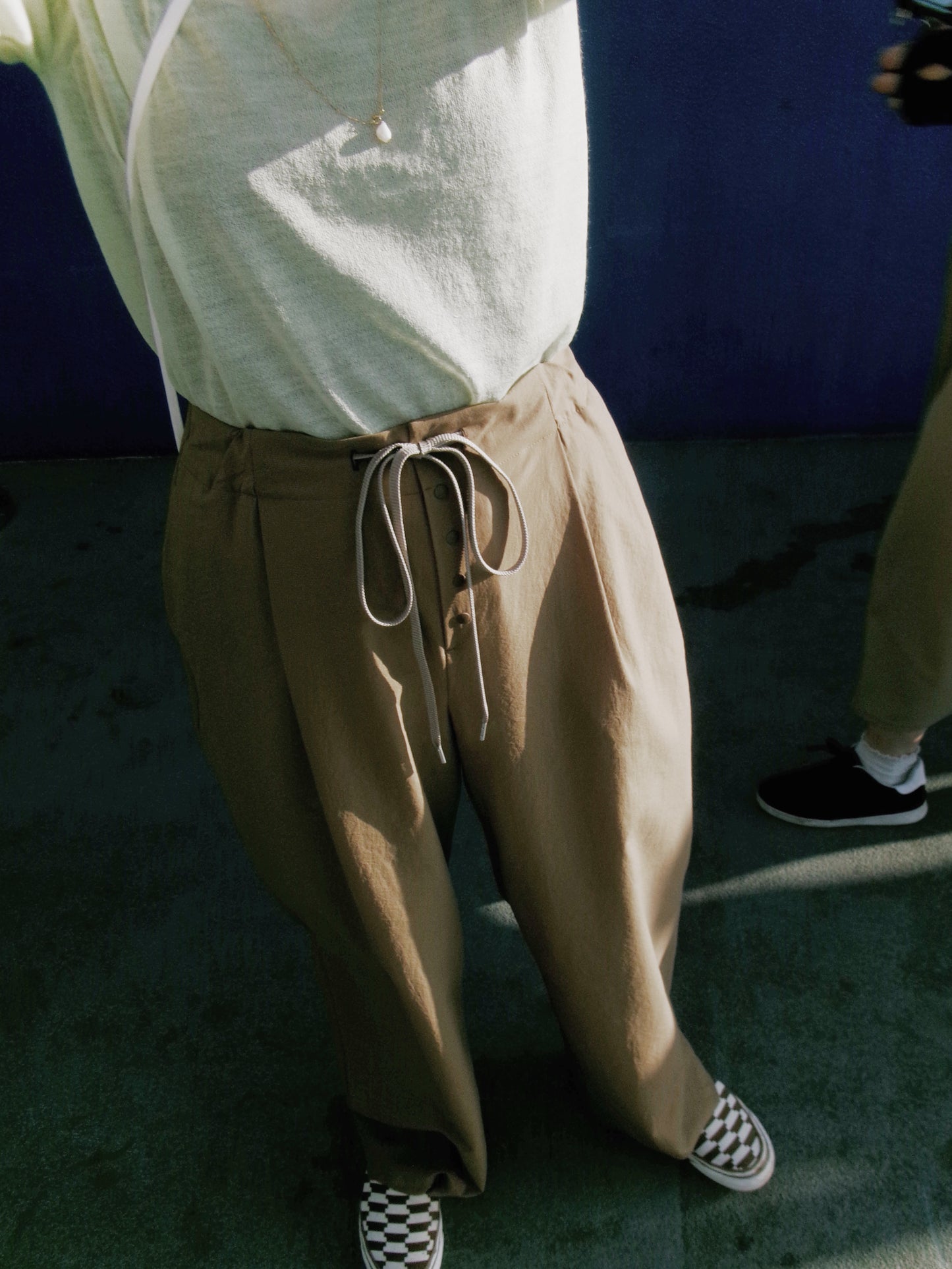 Front button Wide pant